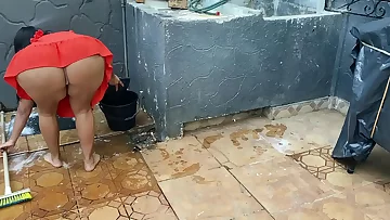 This maid came to clean my house with an increment of made me not roundabout horny with the brush hot ass, she is not roundabout naughty