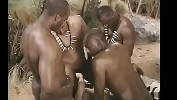 British babe gangbanged apart from indian men