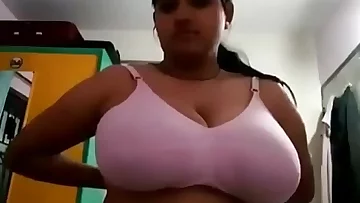 Hot desi bhabhi uniformly her big boobs