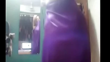 Desi Randi aunty akin her big body here clients.