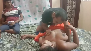 Snug penis husband sharing his wife with brother... cum inside her pussy!!