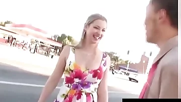 Blonde Pornstar Sunny Lane Picks Up & Fucks Asian Cock!