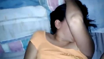 Desi Indian Wife's Juicy Pussy Fucked with Creampie n Blowjob with Moans