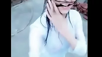 Hot Bangla Big Boobs in rain